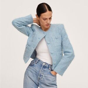 Mango tweed cropped jacket